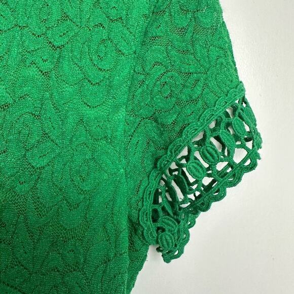 Laundry By Shelli Segal Lace Sheath Dress in Green, Size 2 - Picture 6 of 8